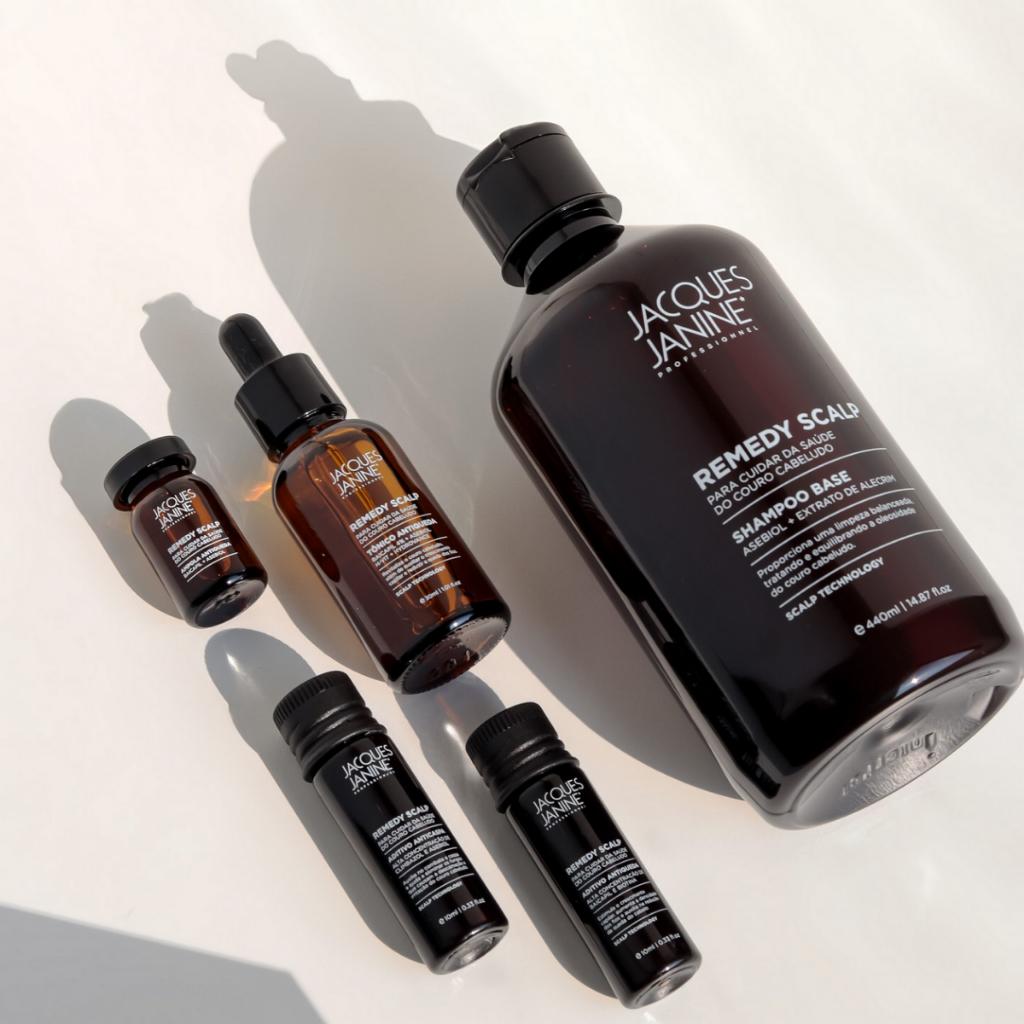 Shampoo Base Jacques Janine Remedy Scalp 440ml Limpeza Balanceada Tratamento Oleosidade