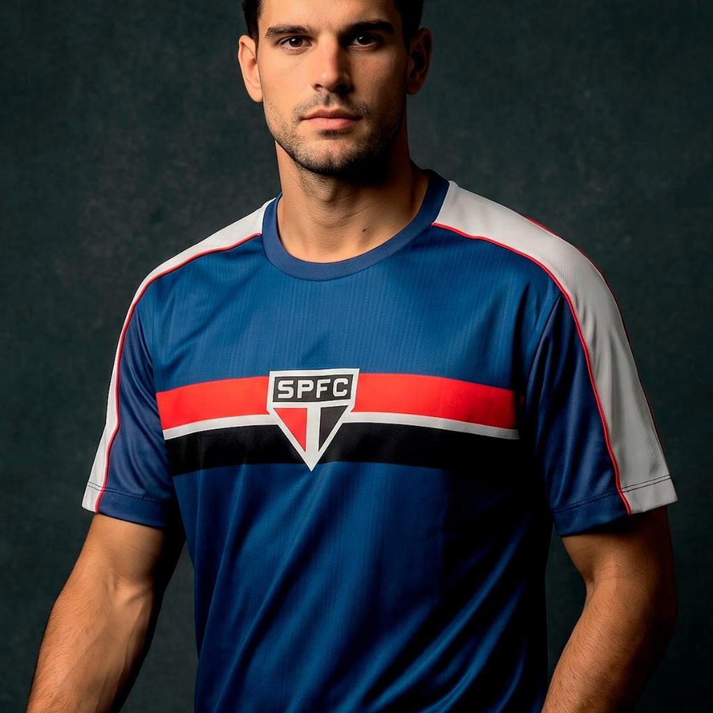 Camisa São Paulo Desejo Azul Marinho Oficial