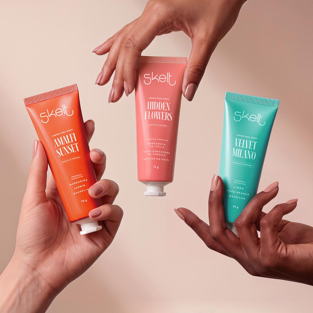 Creme Para Mãos Skelt Velvet Milano Hidratante Perfumado 75g