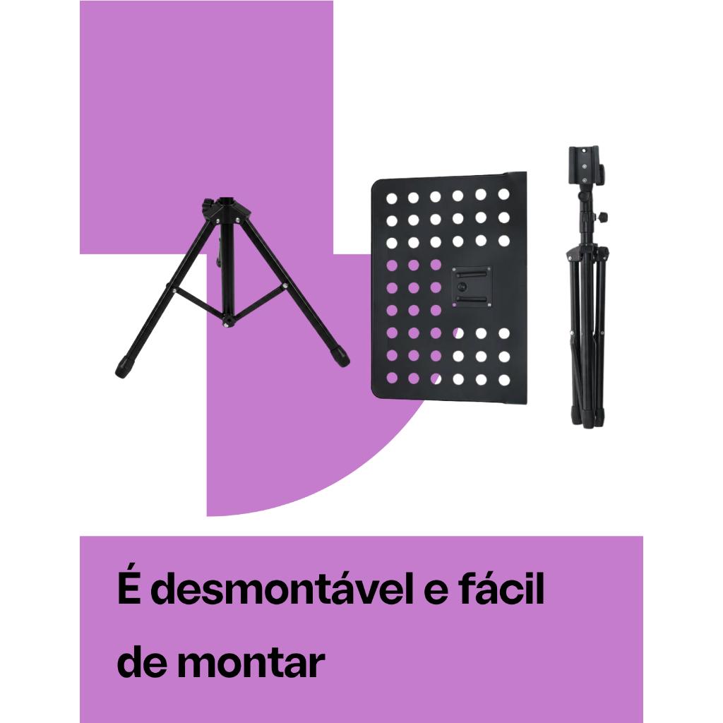 Suporte Partitura Estante Maestro Sonn Tripe Metal Dobrável