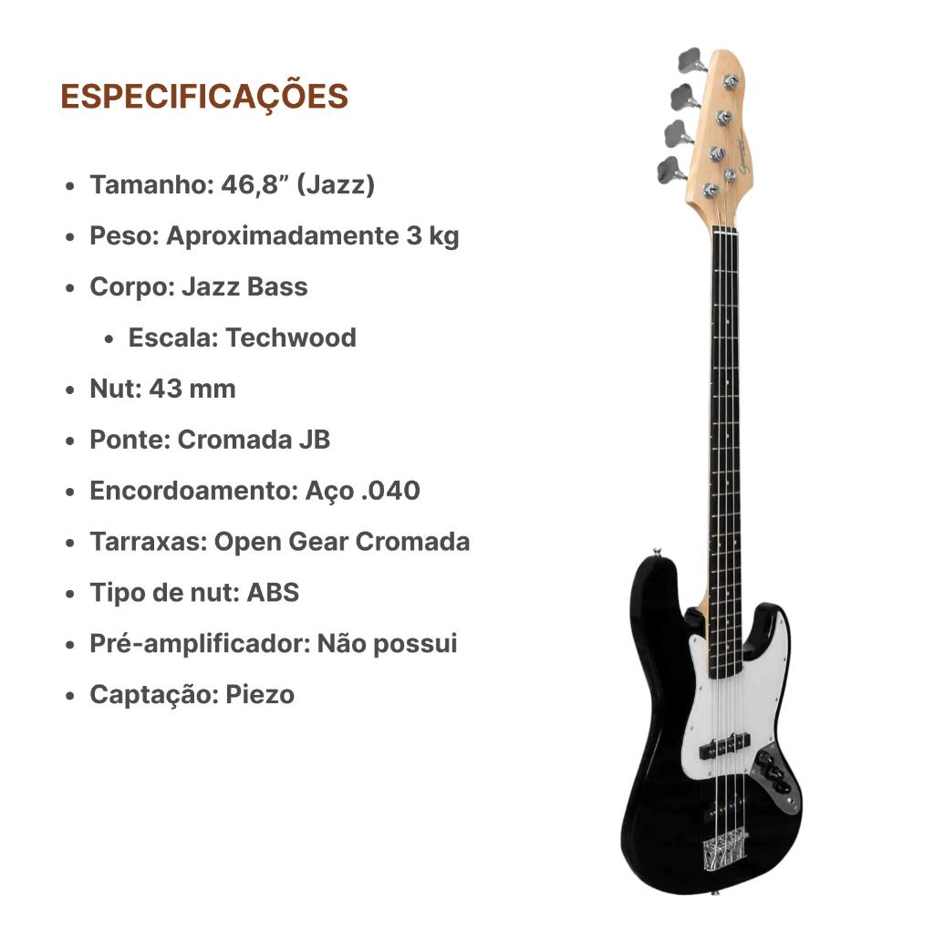 Baixo Giannini GB 100 - 4 Cordas C Escudo