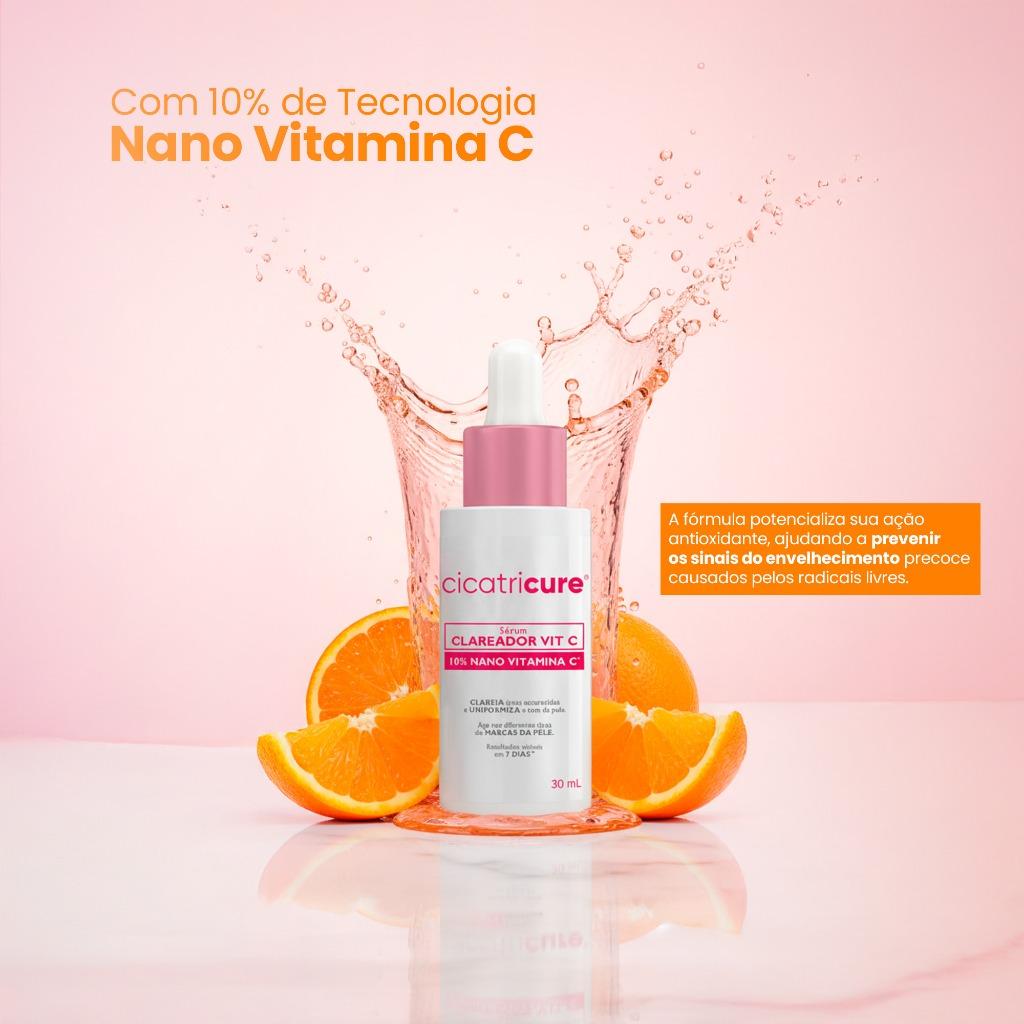 Sérum Facial Cicatricure Vit C10 30ml - Clareador Do Rosto