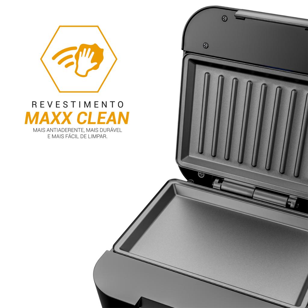 Sanduicheira E Grill Philco 2 Em 1 Inox 800W 127V Pgr26a