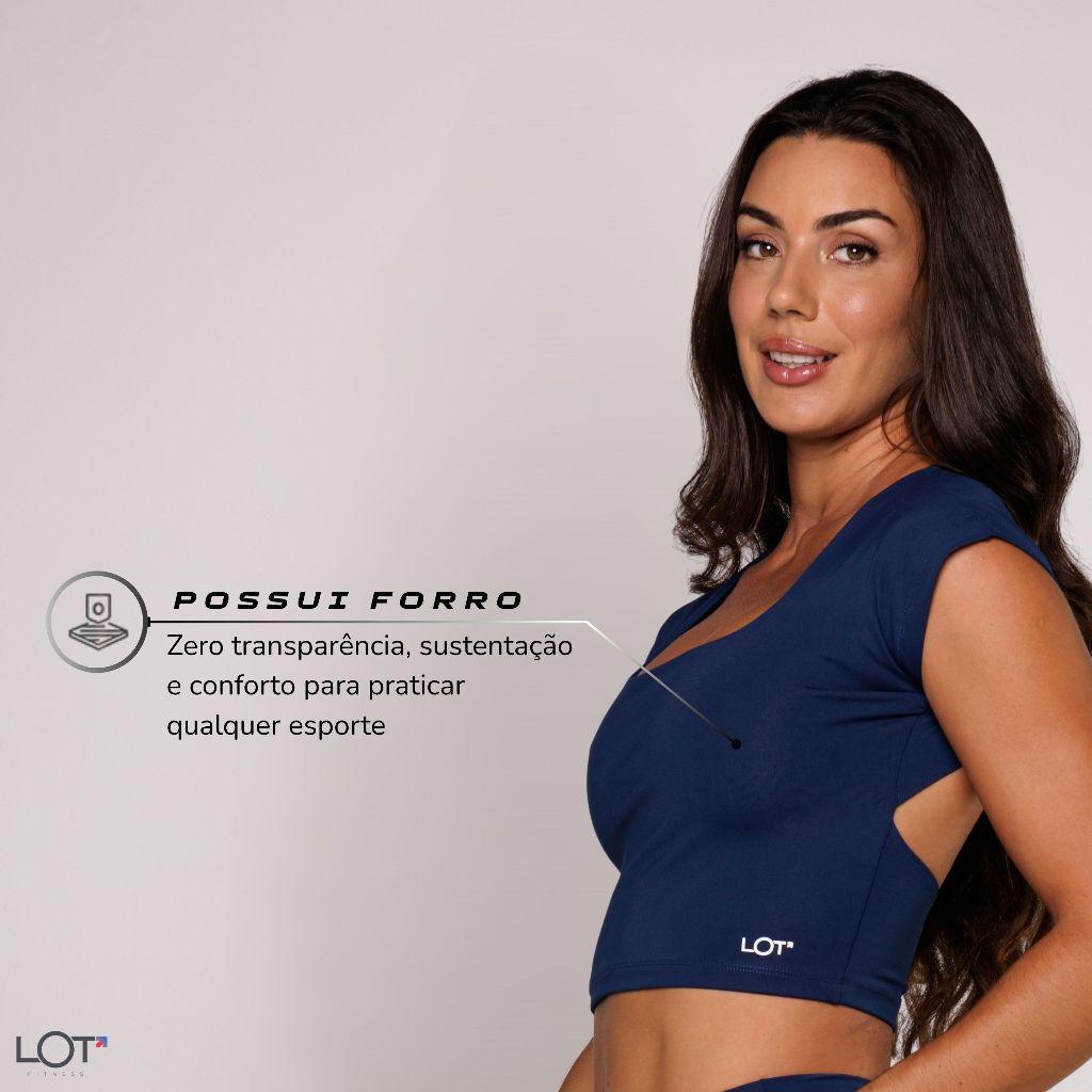 Top Poliamida Feminino Costas Aberta Decote Quadrado Esportivo Academia Musculação Corrida