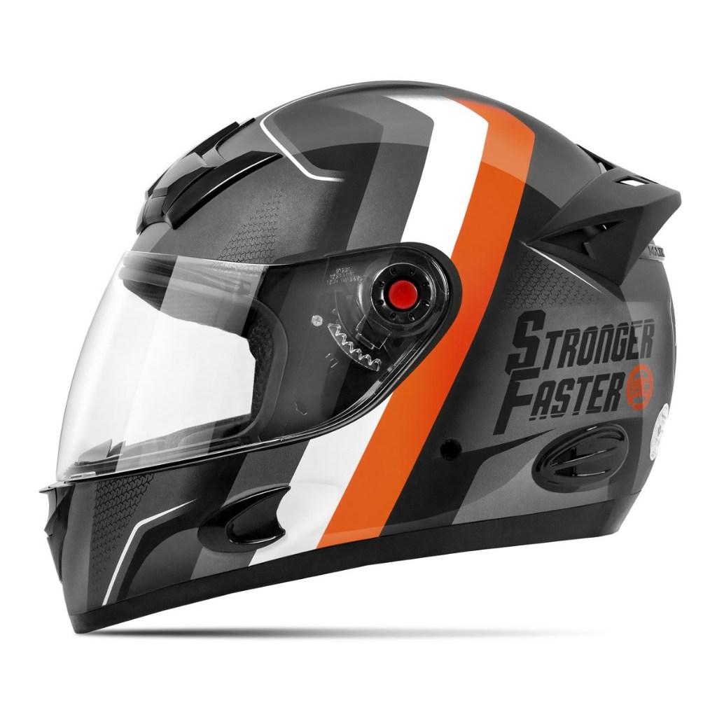 Capacete Moto Masculino E Feminino Etceter Mixs Mx5 Stronger Faster Brilhante