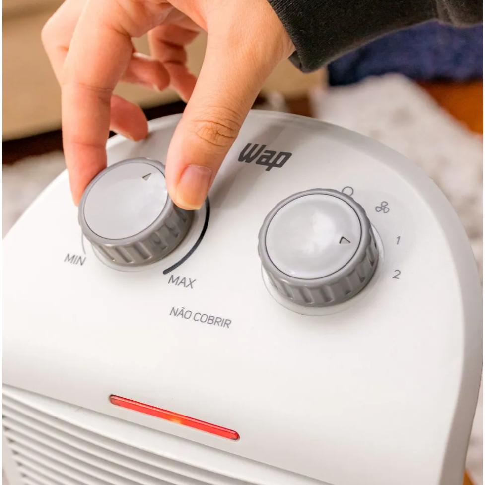 Aquecedor Elétrico Wap Air Heat 1500w 3 Em 1 Termoventilador