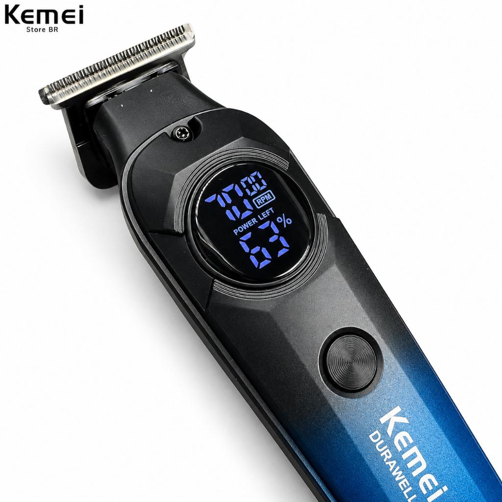 Máquina De Cortar Cabelo Elétrica Kemei Km-1359 Profissional