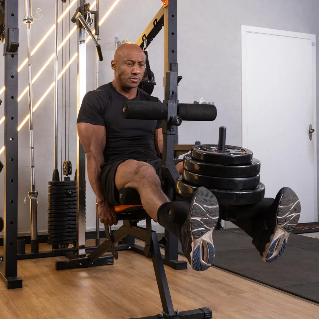 Banco Supino Regulável Com Mesa Flexora E Cadeira Extensora Para Treino Musculação Academia