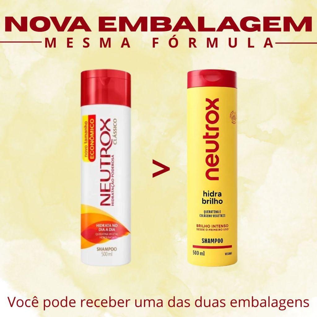 Shampoo Neutrox Hidra Brilho Com 500ml