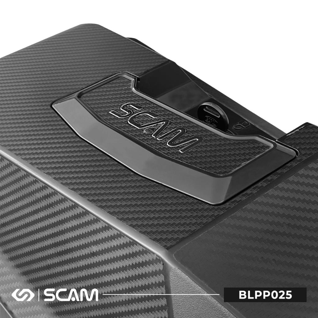 Par Bau Bauleto Lateral Para Moto Scam 25 Litros Universal Traseiro Para Suporte Monokey Blpp025