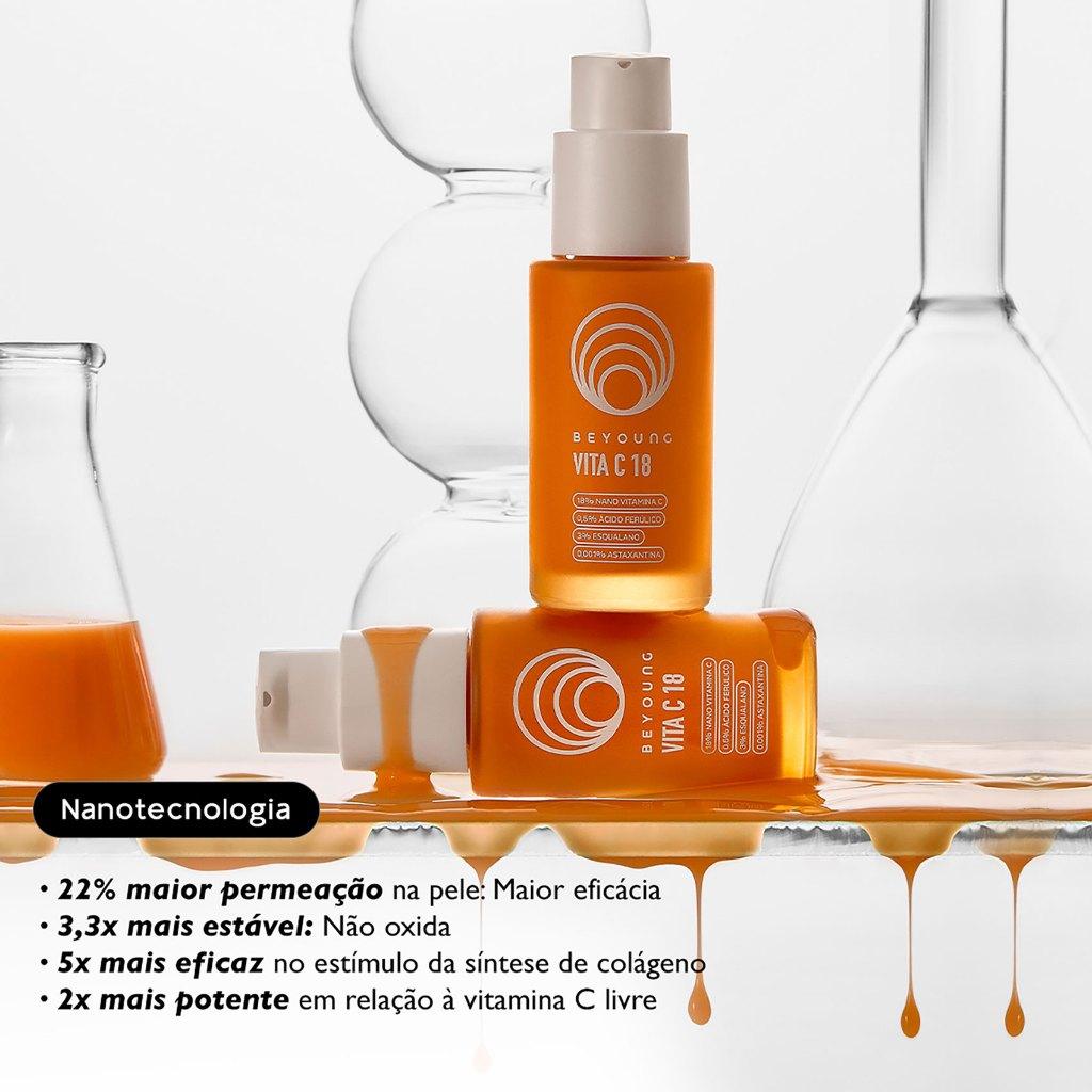 Sérum Facial Antioxidante 18 Nano Vitamina C + 3 Esqualano