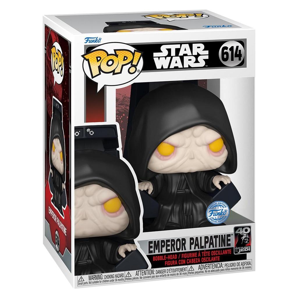 Funko Pop Star Wars Returne Of The Jedi 40TH Emperor Palpatine Ex 614 Novo Original