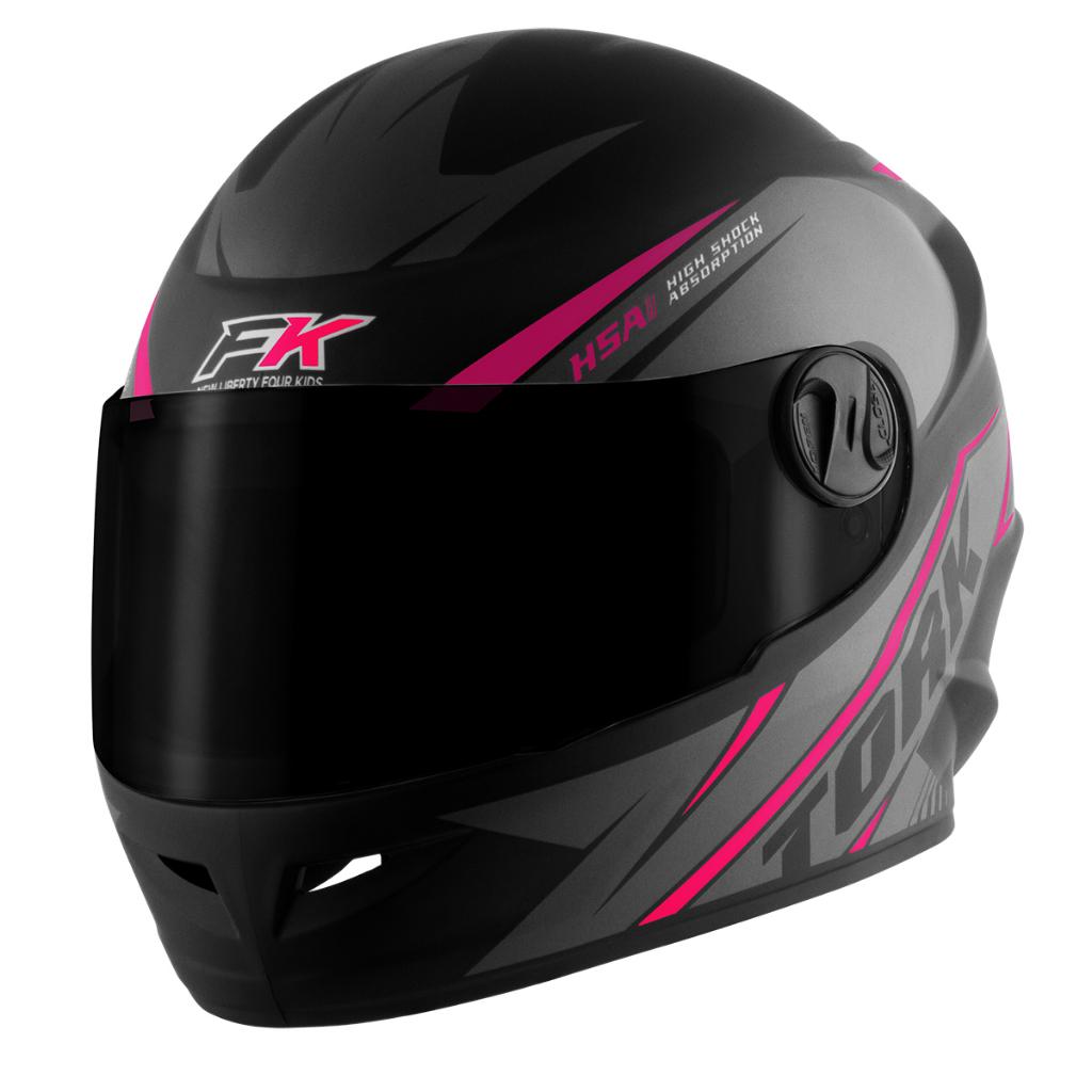 Capacete Fechado Infantil PRO Tork Liberty Four Kids Fk Viseira Fumê Lançamento Exclusivo
