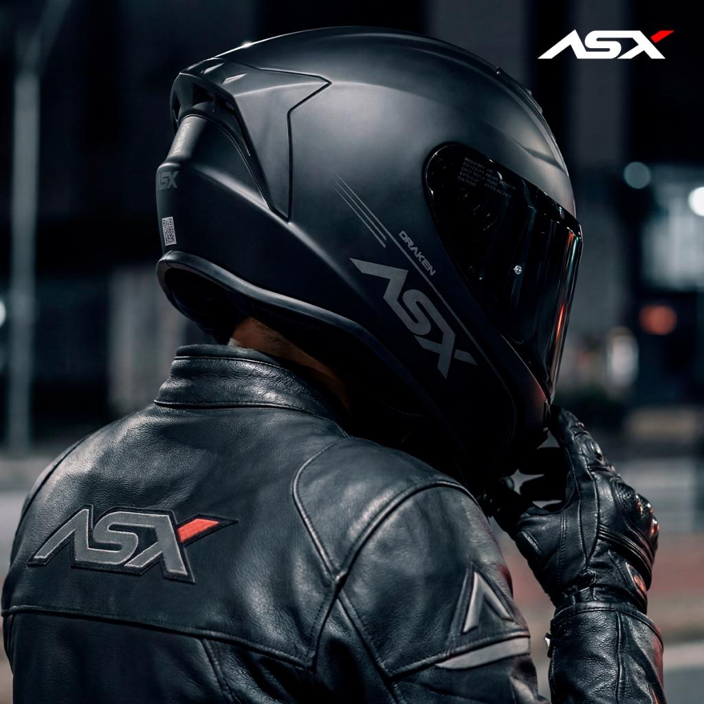 Capacete Masculino Esportivo Asx Draken Preto Fosco
