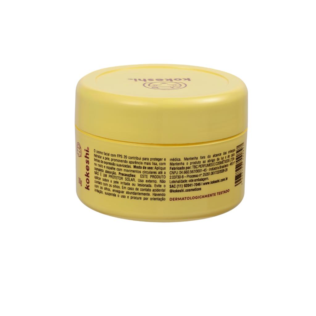 Hidratante Facial Pele De Porcelana Com Fps20 30g Kokeshi