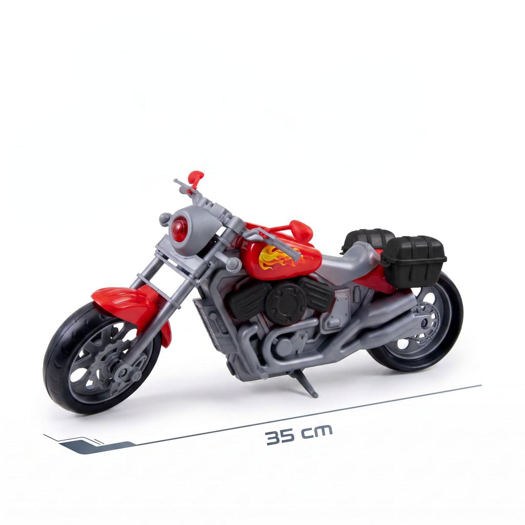 Moto Harley Realista De Brinquedo Motinha Estilo Custom Grande 35cm Certif Inmetro Queen Shop