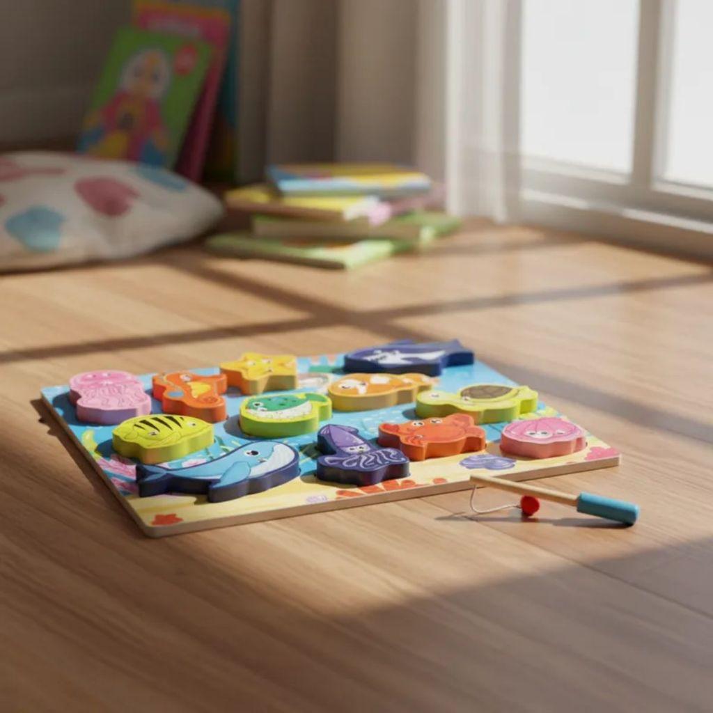 Brinquedo Educativo Pedagogico Pescaria Divertida Com Imã Toymix