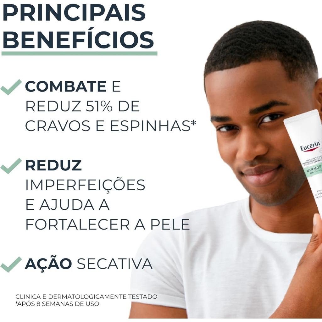 Eucerin Creme Facial Antiacne Ação Renovadora Intensa Dermo Pure 40ml