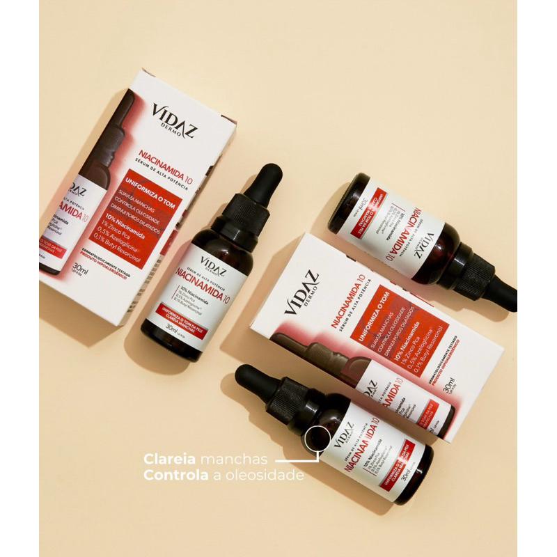 Kit Skazi Skincare Niacinamida + Ácido Hialurônico Retinol Sérum Facial Clareador Anti-idade