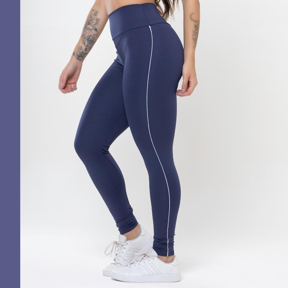 Calça Legging Fitness Feminina Academia Cintura Alta Compressão Zero Transparência - Vivo