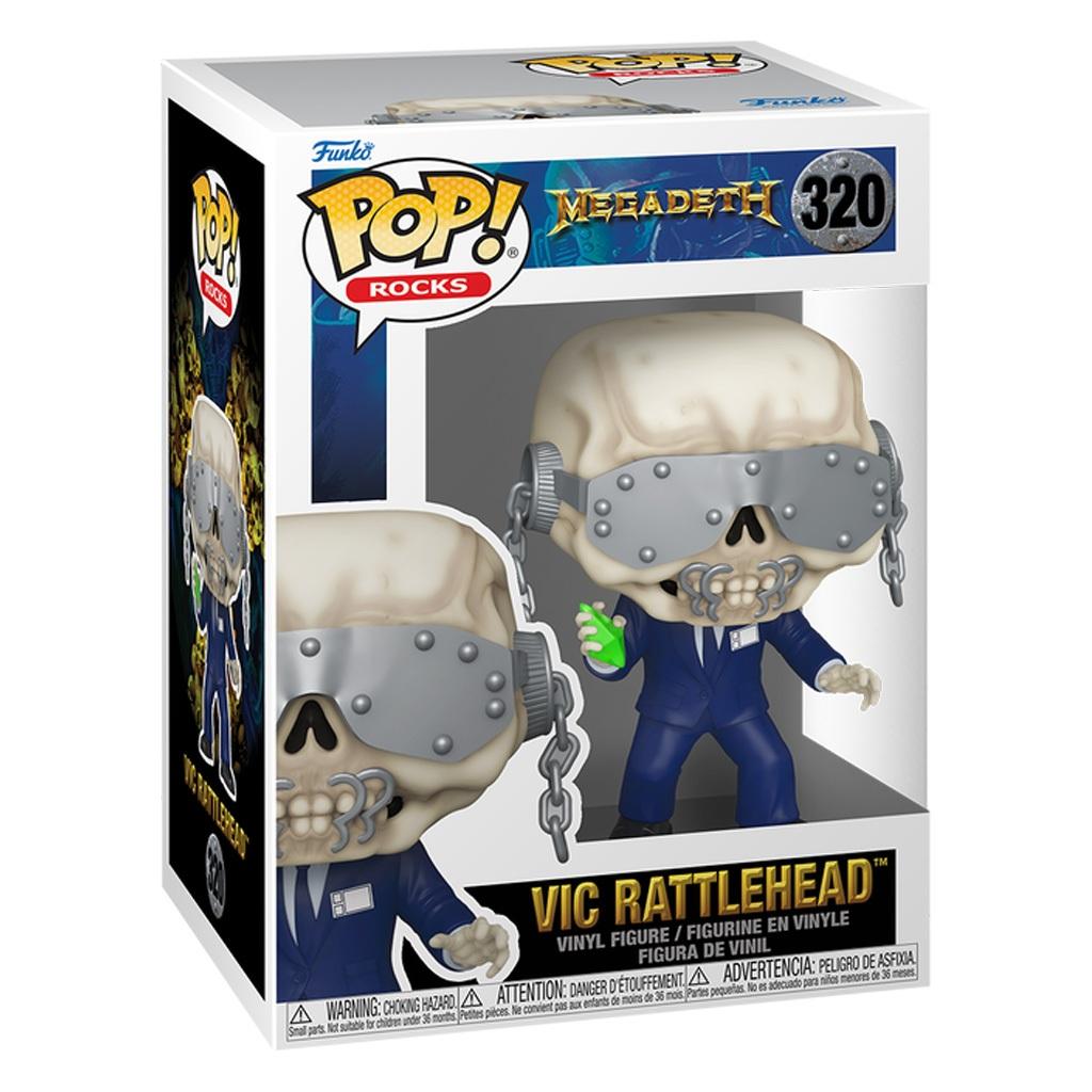Funko Pop Rocks Megadeth - Vic Rattlehead 320 Novo Original