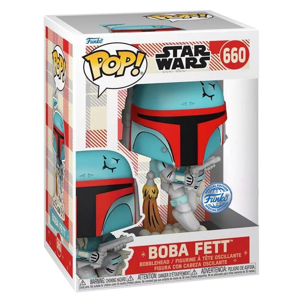 Funko Pop Star Wars 100th Anniversary Exclusive - Boba Fett Retro 660 Novo Original