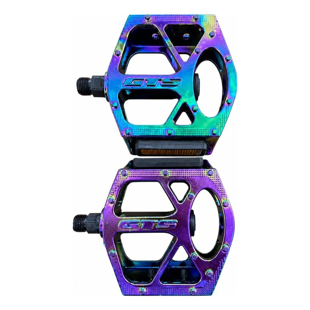 Pedal Gts Plataforma Aluminio Rosca Grossa 9/16 Camaleão Mtb Bike Bicileta