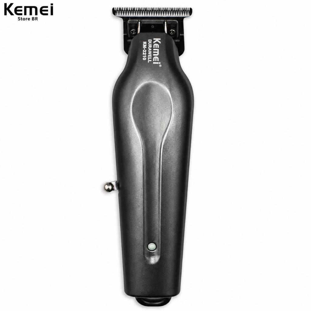 Kemei Km - 2210 Máquina De Corte De Cabelo Aparador De Pêlos Recarregável Portátil USB 7.800 Rpm 5W