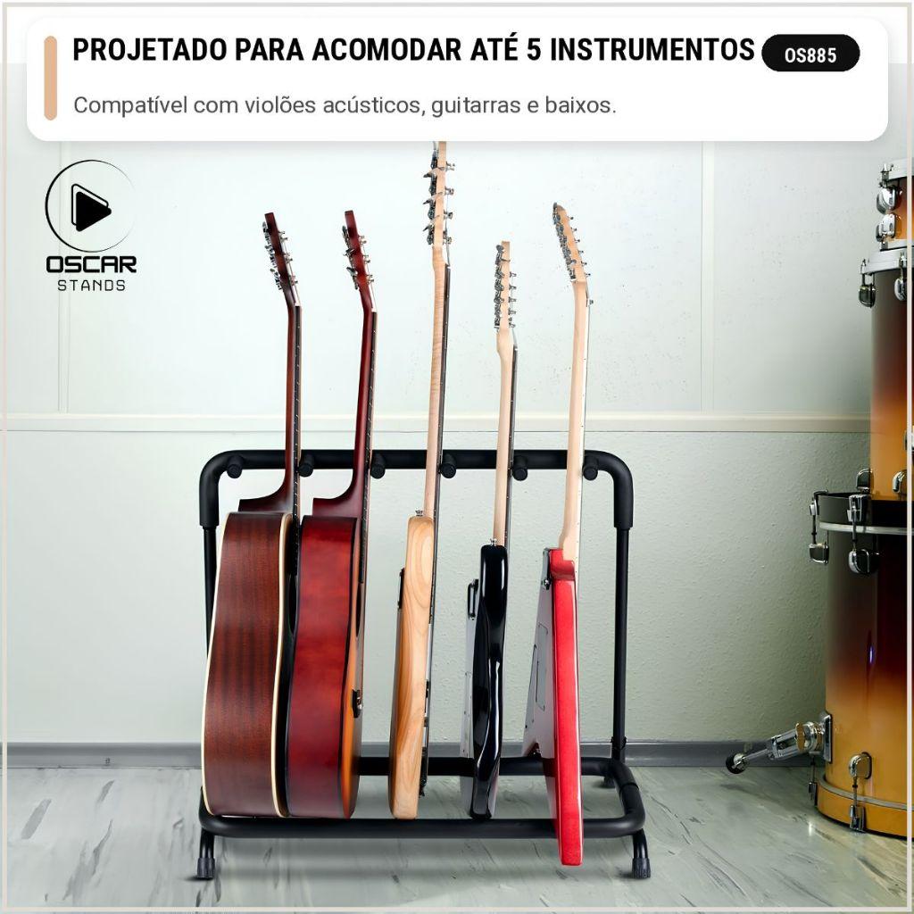 Suporte Violão Guitarra Baixo 5 Instrumentos Oscar Stands Os885