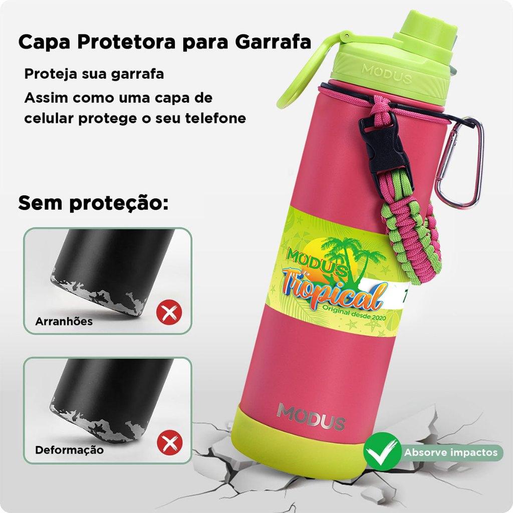 Modus Garrafa Térmica Esportes De Aço Inoxidável 750ml Com Alça Paracord