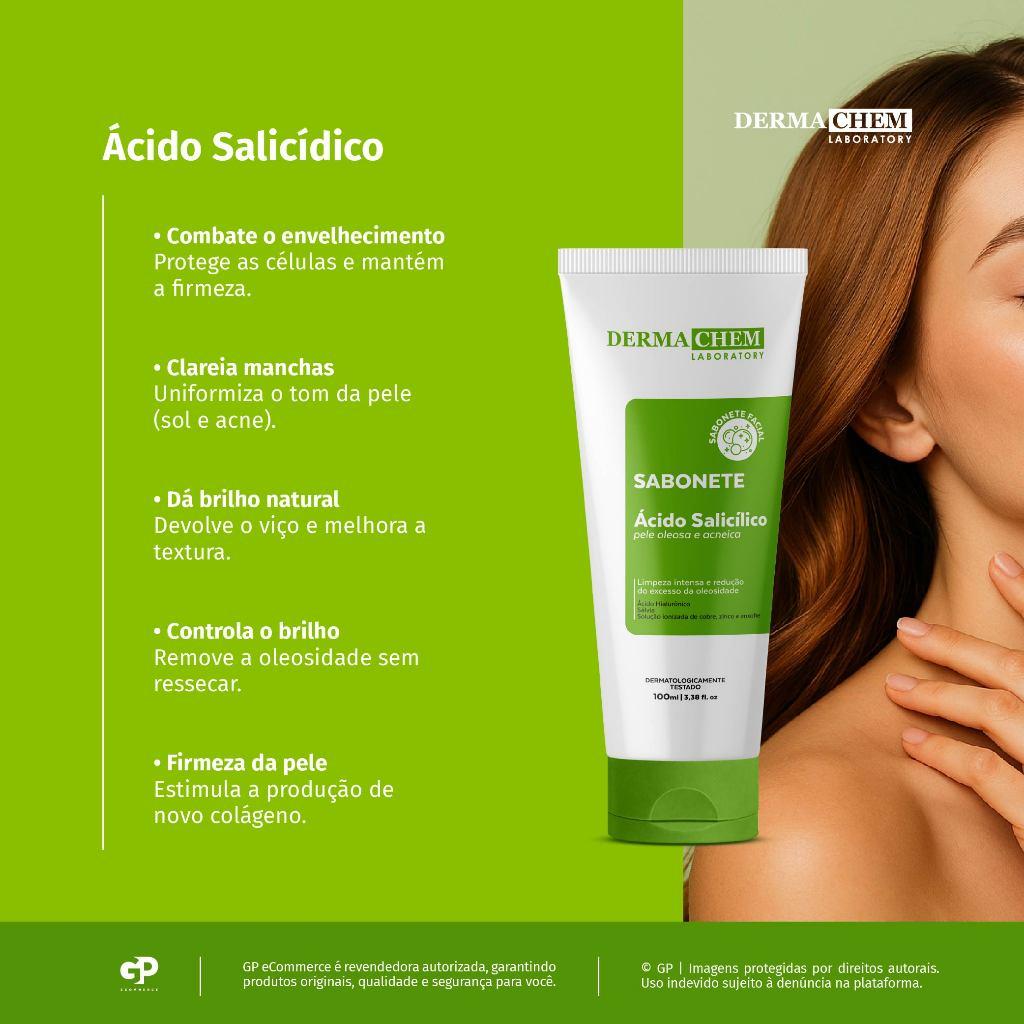 Sabonete Ácido Salicílico Pele Oleosa 100ml Dermachem