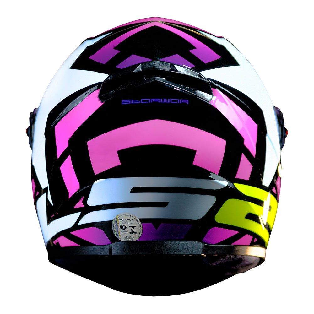 Capacete Ff358 Starwar Estrela Rosa Tribal Draze Tank