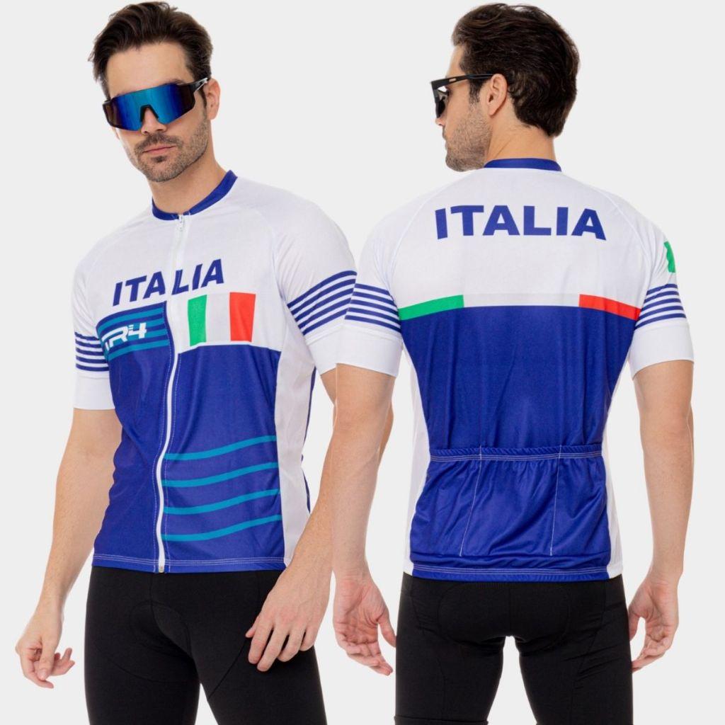 Camisa De Ciclismo Masculina Manga Curta Slim Camiseta Com Bolsos Mtb Bike Pedal
