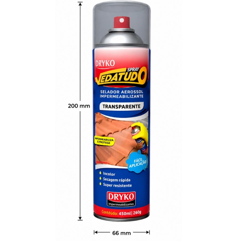 Spray Vedatudo Impermeável Transparente Dryko