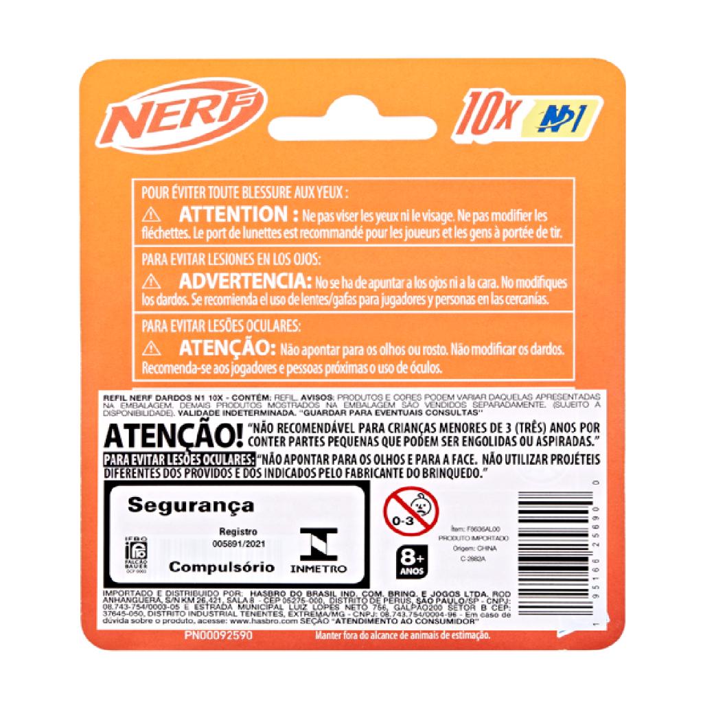 Lançador Nerf N Series Refil 10 Dardos Hasbro F8636