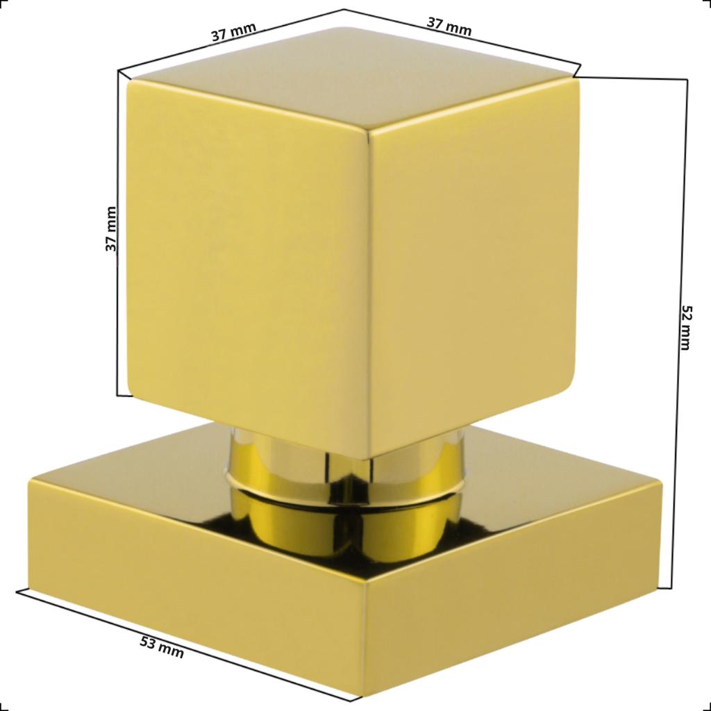Acabamento Registro Base Docol Padrão 20 Estrias Gaveta Ou Pressão Chuveiro 1/2 Ou 3/4 Dourado Gold