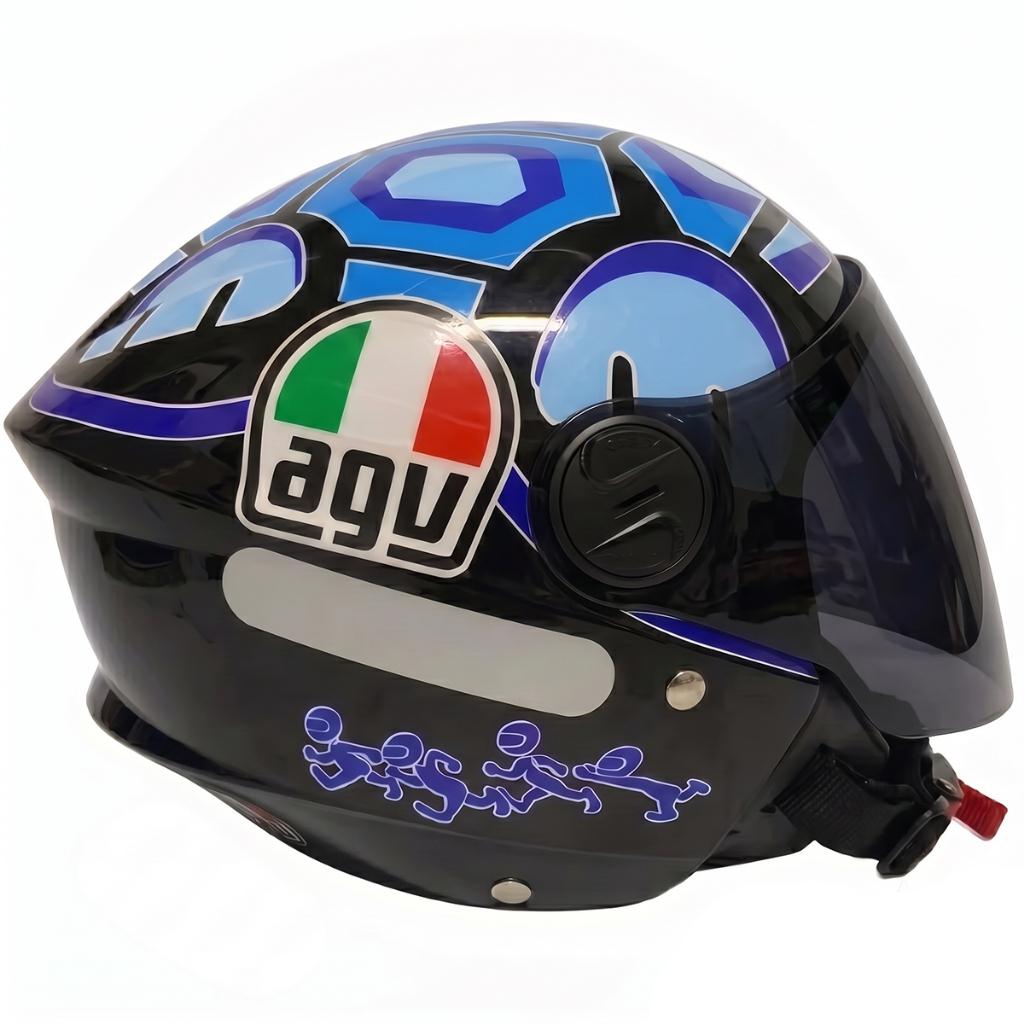 Capacete Aberto Personalizado New Liberty Three Tartaruga Viseira Fumê