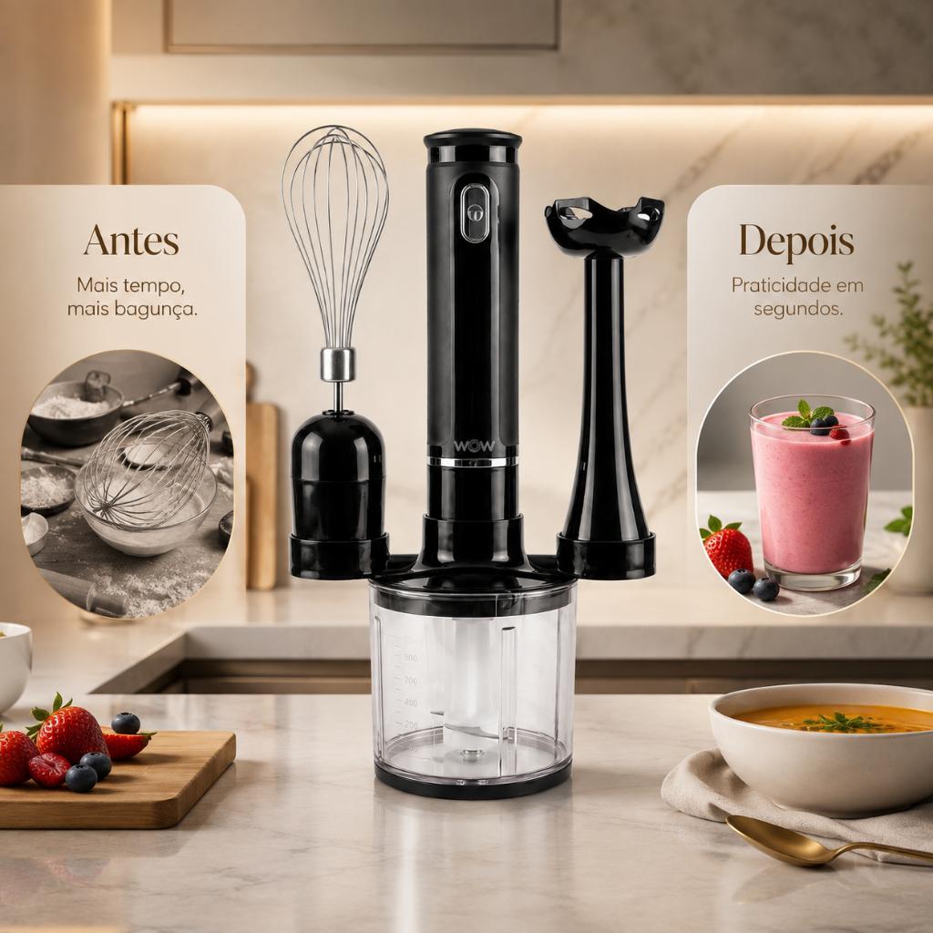 Mixer Vertical Processador De Alimento Turbo 110v