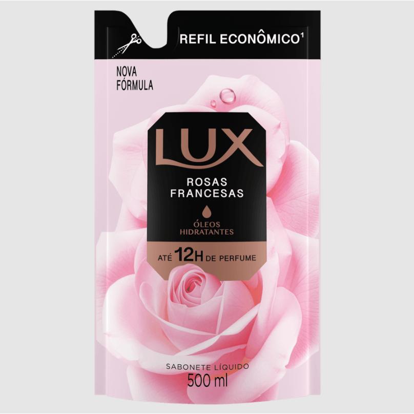 Sabonete Líquidos Para Mãos Lux Botanicals Rosas Francesas Refil 500ml