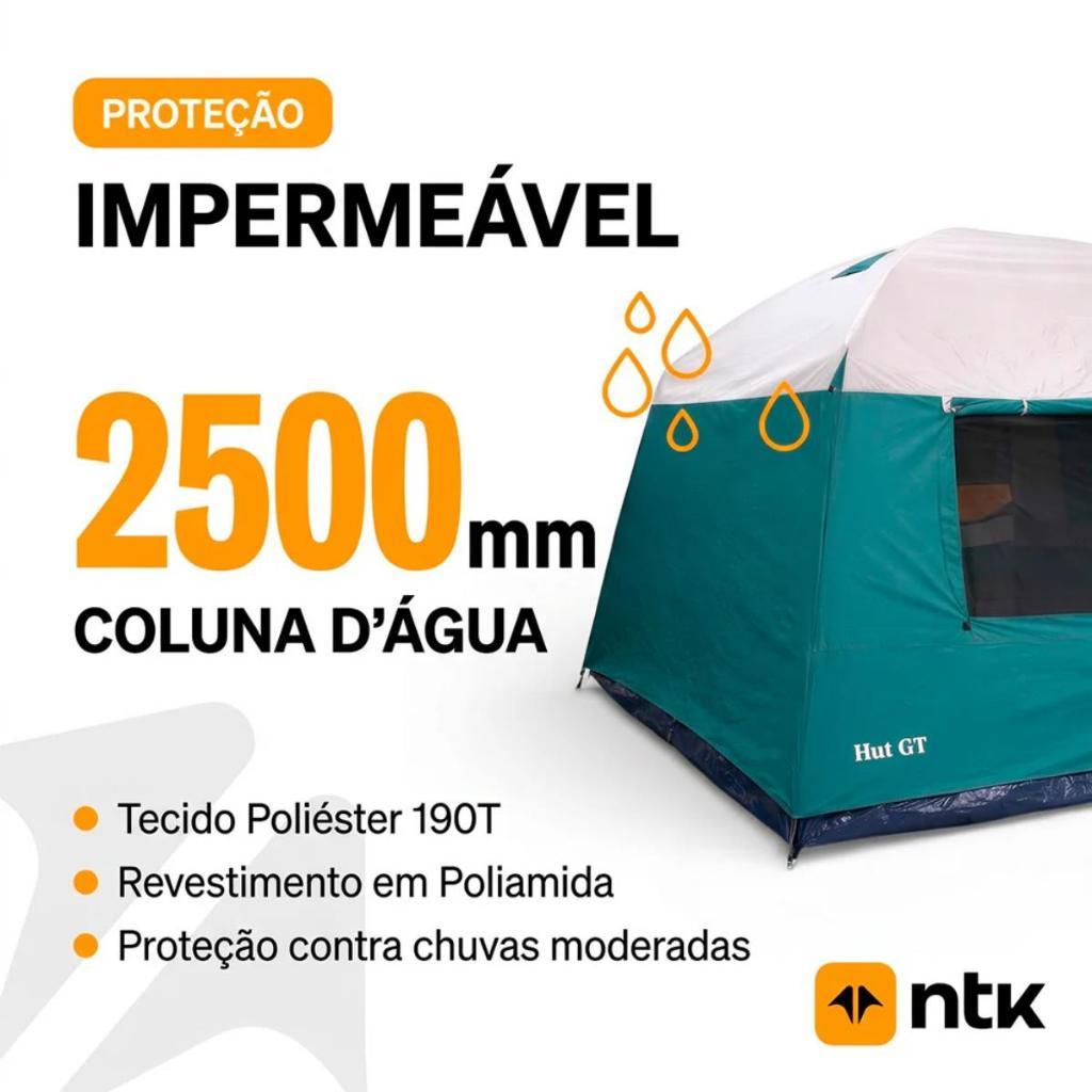 Barraca De Camping Hut Gt 8 A 9 Pessoas Com Tela Mosquiteiro E Sobreteto