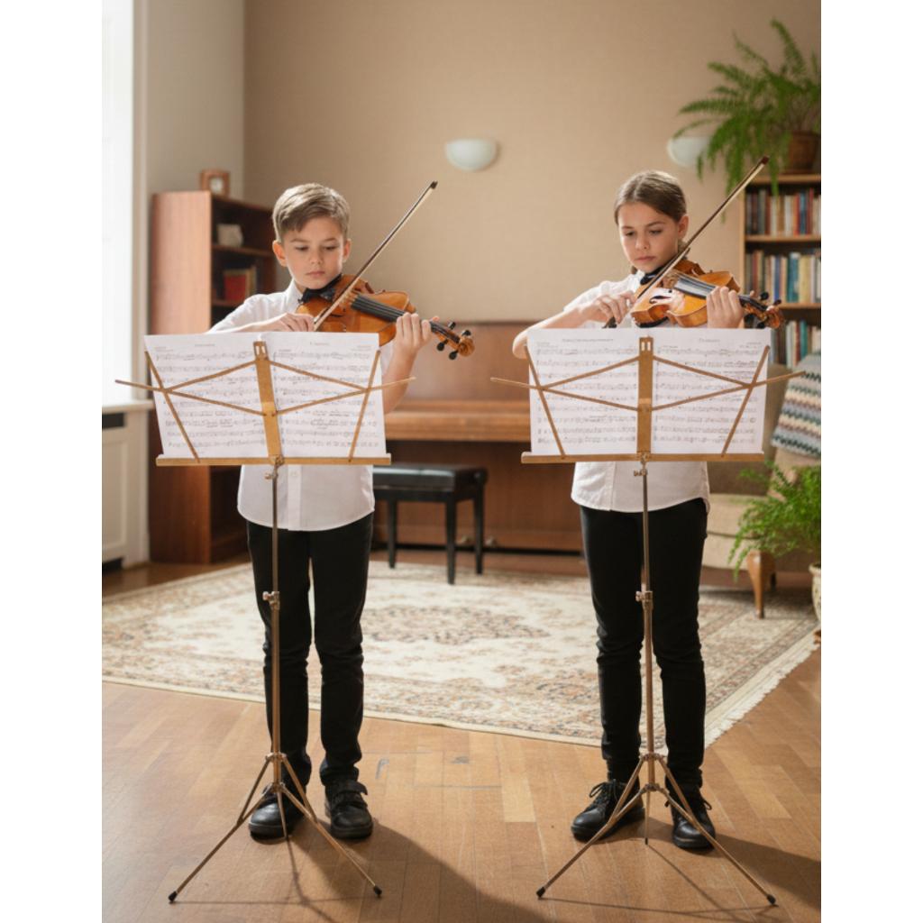Violino Para Iniciante 4/4 Envernizado De Madeira Com Arco Crina De Cavalo Com Breu E Bag Alpha