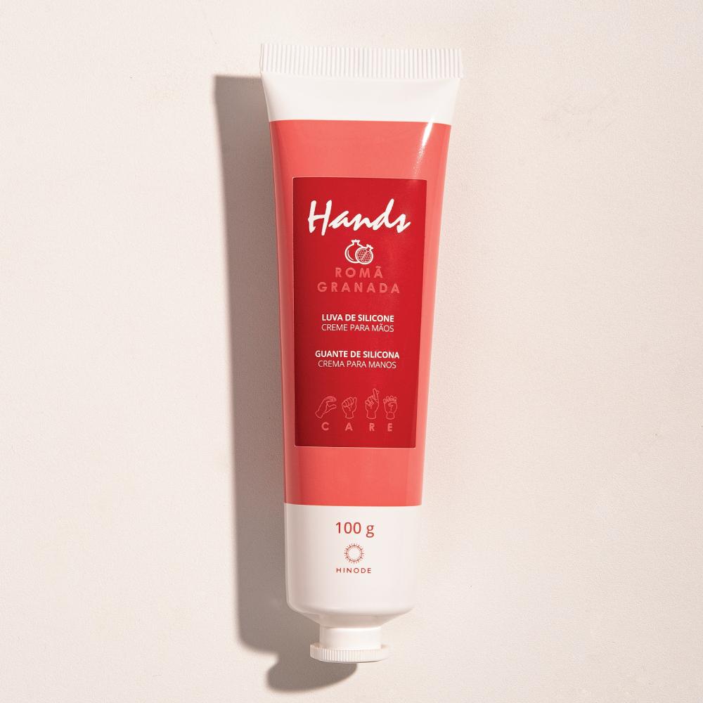 Hidratante Luva De Silicone Para As Mãos Romã Hands Hinode 100g