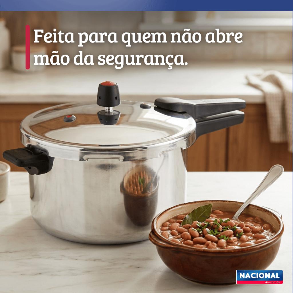 Panela De Pressão Fechamento Externo 7L Polido Nacional