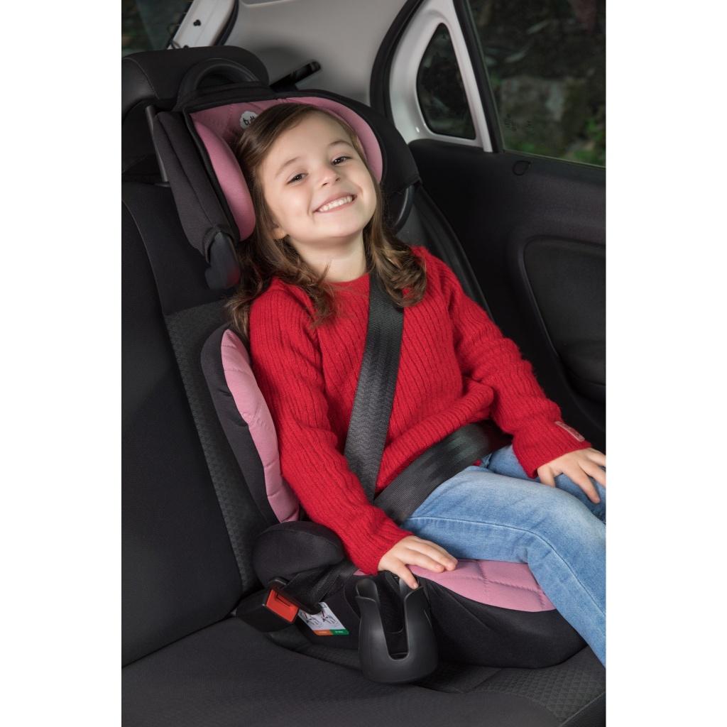 Cadeira Cadeirinha Assento Infantil Bebê Carro Triton Ii Rosa Tutti Baby