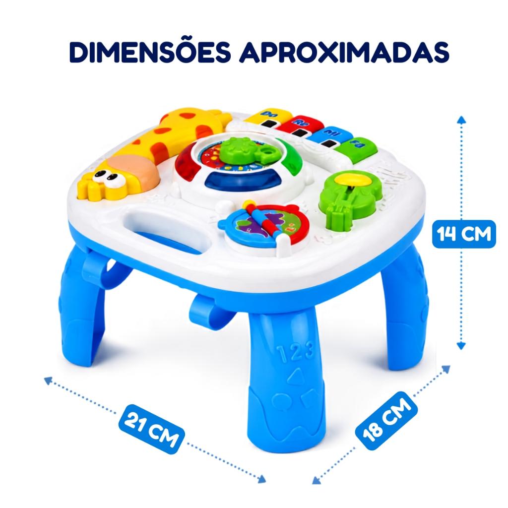 Mesinha Eletrônica Animais Multifuncional E Educativa Som Luz Castela