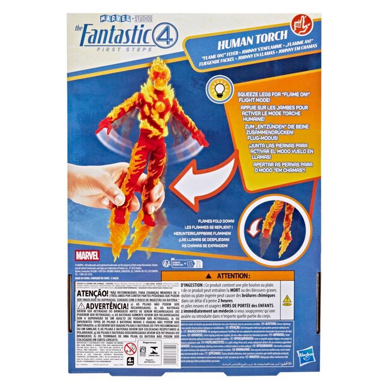 Figura Marvel Quarteto Fantástico Jhonny Em Chamas - Hasbro G1890