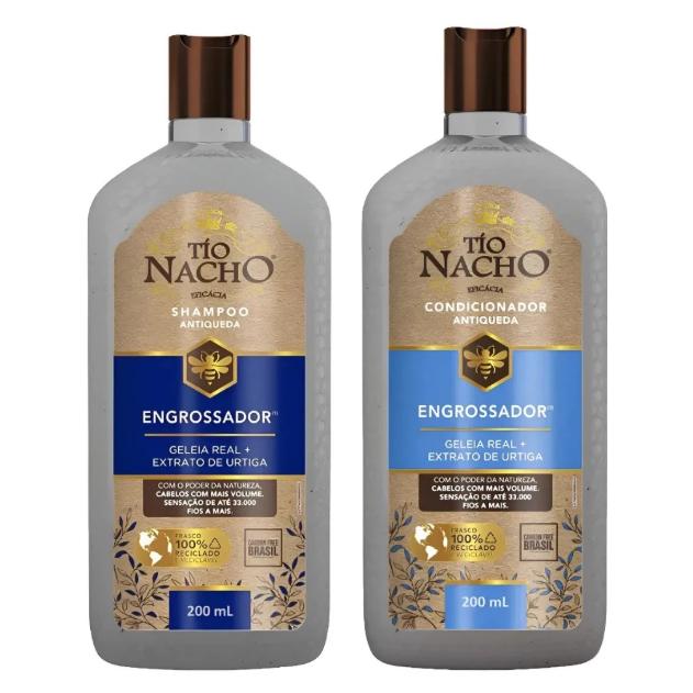Kit Shampoo + Condicionador Tio Nacho Engrossador 200 Ml