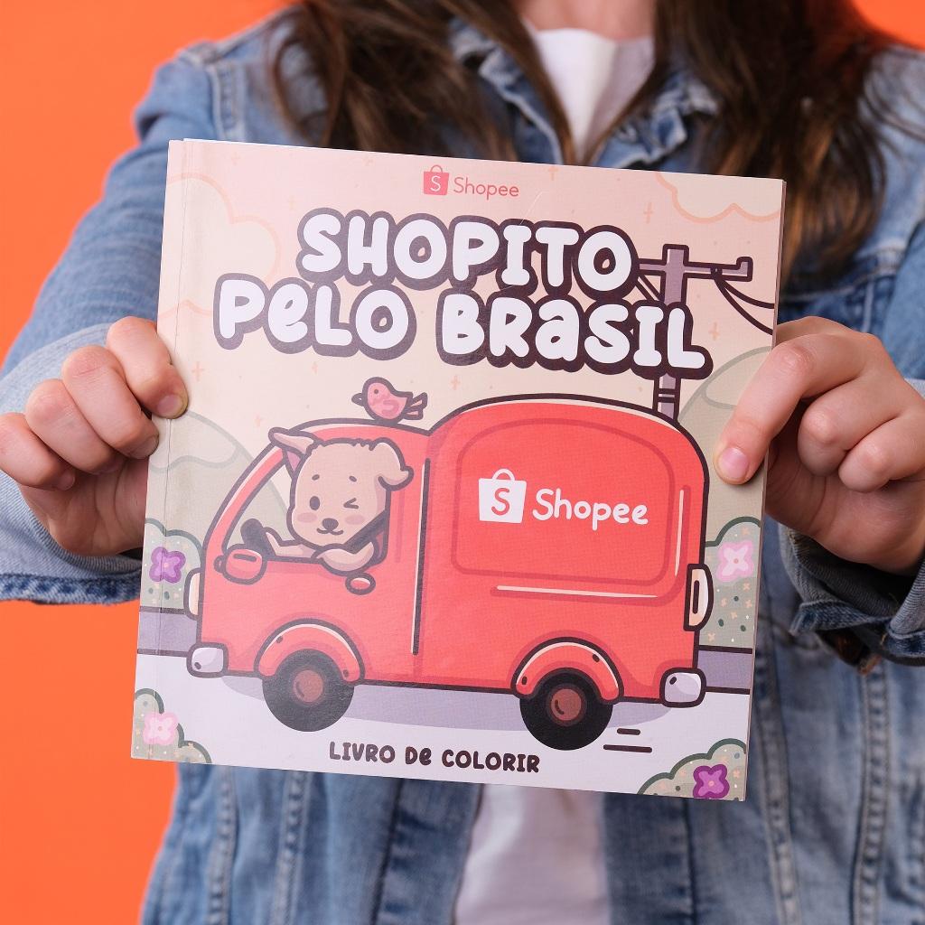 Shopito Pelo Brasil - Livro De Colorir Oficial Shopee