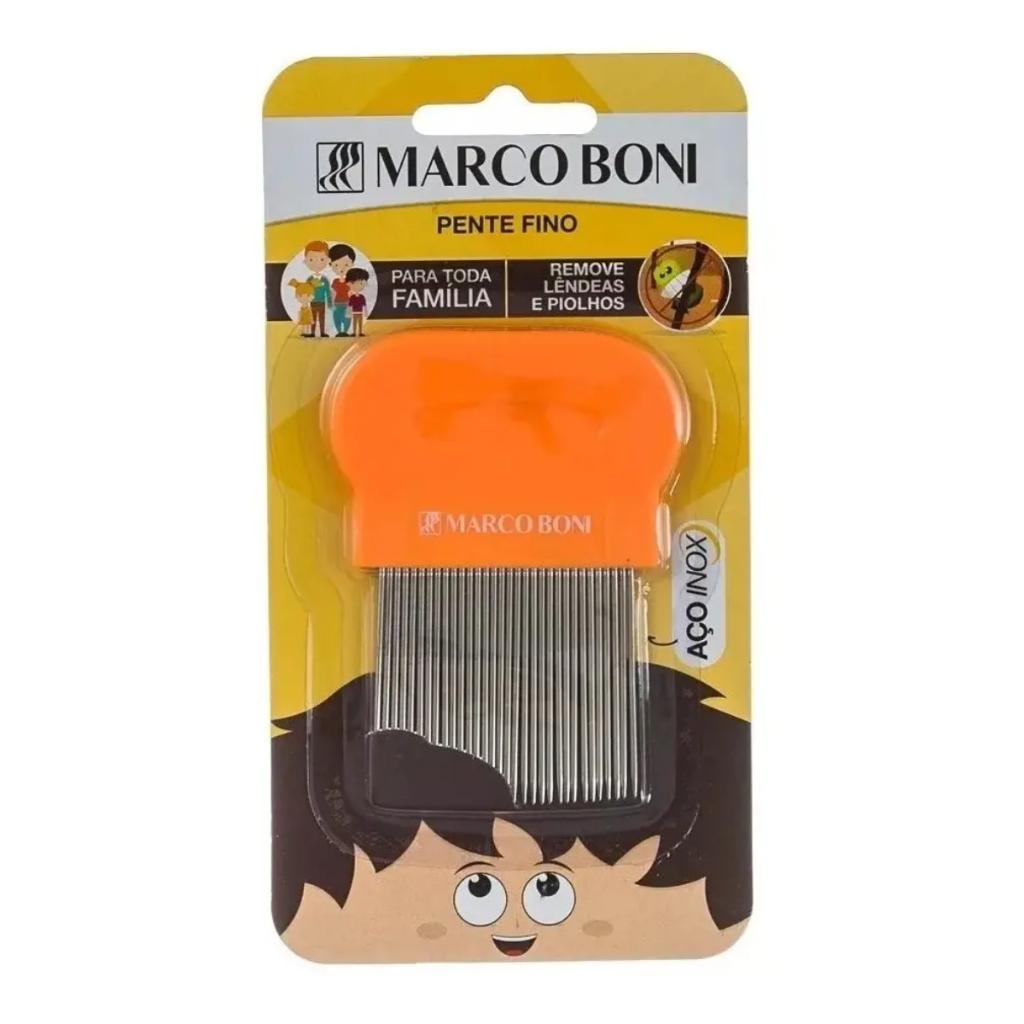 Pente De Cabelo Marco Boni Piolho Em Aço Inox