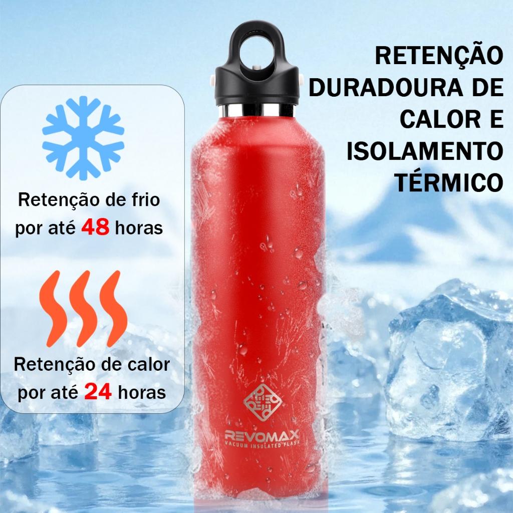 Garrafa Térmica Grande 950ml Aço Inox Mantém Quente E Frio Para Viagem